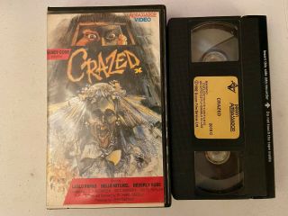 Crazed Vhs Rare Big Box Pal Horror Pre Cert Slipping Into Darkness Slasher 1978