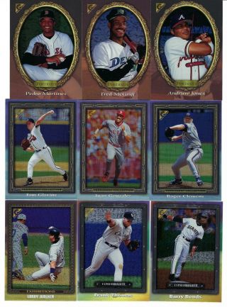 Hard To Find 1998 Topps Gallery Complete Set 1 - 150 Rare Griffey Jr.  Thomas Jeter