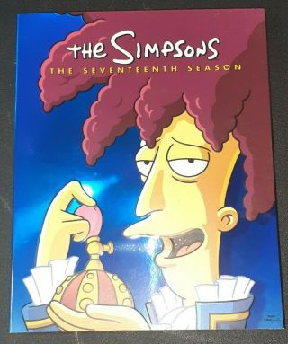 The Simpsons: Season 17 [blu - Ray] 3 - Disc Set Rare Oop Seventeenth Year