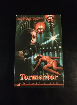 Tormentor Vhs Wizard Video Big Box Horror Thriller Cult Rare Vintage