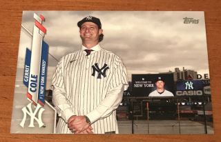 Gerrit Cole 2020 Topps Series 2 351 Photo Variation Ssp $$$ Yankees Rare