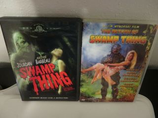Swamp Thing Dvd & The Return Of Swamp Thing Dvd Bundle Rare