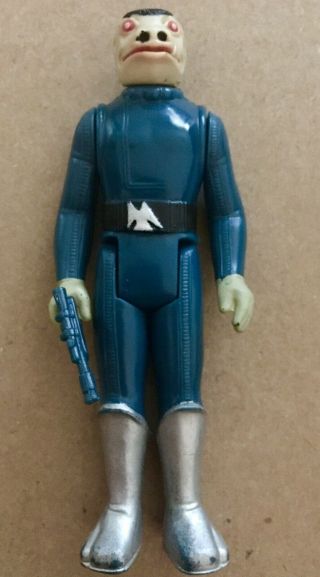 Vintage Star Wars Blue Snaggletooth 1978 Sears Complete - No Toe Dent - Rare
