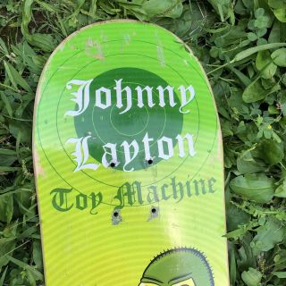 Johnny Layton Toy Machine Vintage Rare Skateboard Deck - Ed Templeton 2