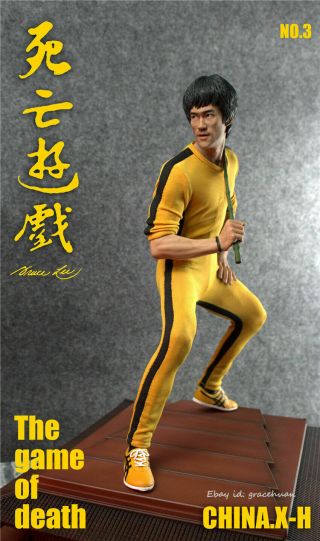 China.  X - H Bruce Lee 1/6 Gk Statue In Death Game Of Bruce Lee Series No.  3