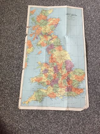 Map Of England English Counties Great Britain Uk British