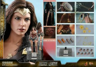 Wonder Woman Hot Toys Justice League 1/6 Scale Deluxe