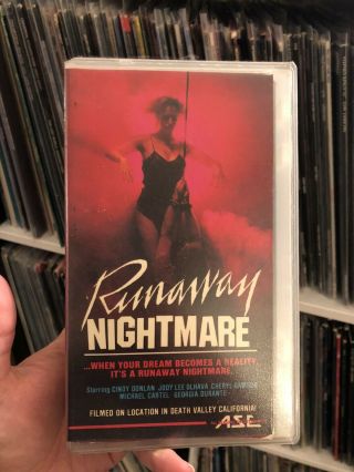 Runaway Nightmare Vhs Extremely Rare Horror Ase Video Slasher Cult Htf