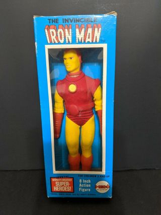 Mego Vintage 1974 8 " Iron Man In Unpunched Box