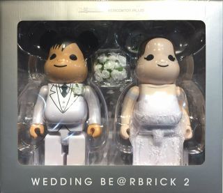Medicom Plus 2017 Expo Marriage 400 Wedding Couple Bearbrick Be@rbrick Set