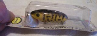 Vintage Arbogast Jitterbug Lure 11/21/19pot In Pack 2 - 1/4 " Black Yellow