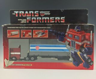 Transformers G1 Optimus Prime,  Complete Vintage 1984 Hasbro