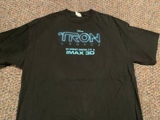 Tron Legacy Imax 3d Ultra Rare Disney Promo Shirt Adult Xl