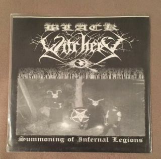 Black Witchery Summoning Of Infernal Legions 7” Ep Black Metal Rare Vinyl Lp