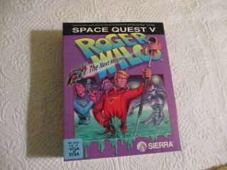 Space Quest V: Roger Wilco,  The Next Mutation - Sierra - Pc Big Box - 5.  25 " Rare