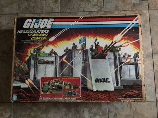 Vintage 1983 Gi Joe Headquarters In The Box With Blueprints 110 Complete