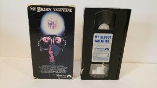 My Bloody Valentine (vhs,  1988) - Horror - Slasher - Rare -