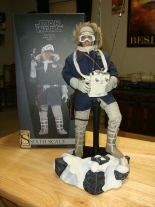 Star Wars Esb Sideshow Exclusive Han Solo Hoth 1/6 Scale Action Figure