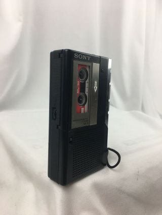 Vintage Sony M - 5 Microcassette - Corder Rare Black Recorder Made in Japan 3