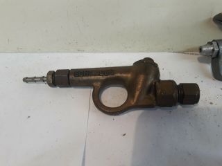 pair vintage Schrader Air Blower bellows air line Gun 1 solid brass push button 2