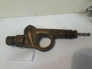 pair vintage Schrader Air Blower bellows air line Gun 1 solid brass push button 3