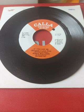 Jerry Williams.  If You Ask Me.  Rare Northern Soul