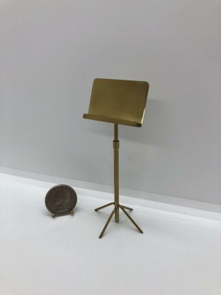 Dollhouse Miniatures 1:12 Scale Brass Music Stand