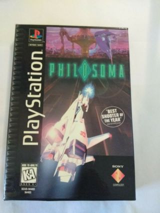 Cib Long Box Philosoma (sony Playstation 1 Ps1,  1996) Complete Rare