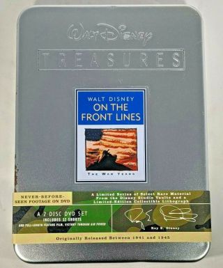 Walt Disney Treasures: On The Front Lines (dvd,  2003,  2 - Disc Set,  Rare