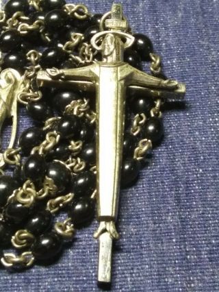 † Stunning - Rare - Creed Vintage Sterling Rosary Necklace †