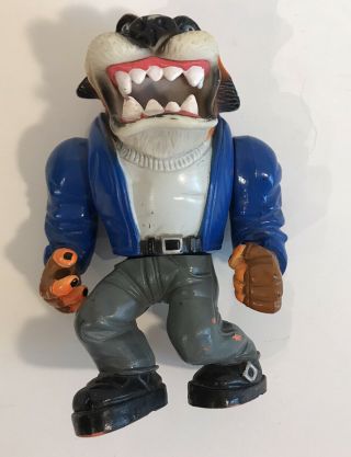 Vintage 1996 Red Knuckles Muscle Mutts Action Figure Toy Street Wise Sharks 2