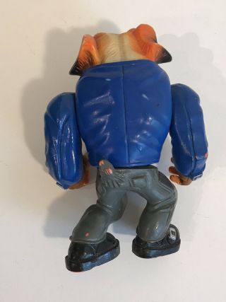 Vintage 1996 Red Knuckles Muscle Mutts Action Figure Toy Street Wise Sharks 3