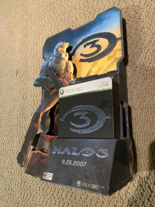 Rare Halo 3 Master Chief Standee Game Store Counter Display Xbox Poster Type