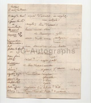 Antique French Manuscript Document Signed - Circa Early 1800s