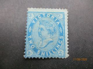 Victoria Stamps: 2/ - Blue With Gum - Rare - Great Item (k137)