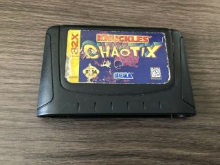 Knuckles Chaotix (sega Genesis 32x,  1995) Cart Only Rare