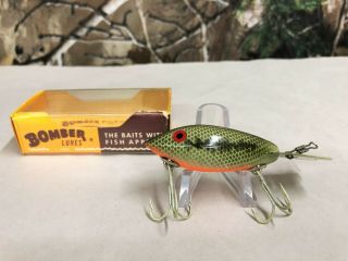 Vintage Bomber Fishing Lure,  Box & Paperwork (great Color)