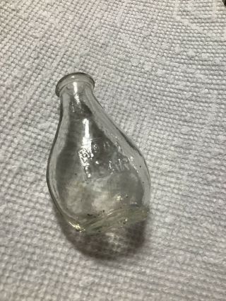 Antique Baby Dear Glass Bottle Miniature Doll Bottle 2.  25 "