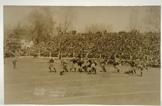 Rare Vtg University Of Illinois Vs.  Chicago Bears Rppc Football Photo Postcard