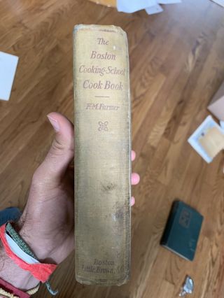 The Boston Cooking - School Cook Book - Fannie Merritt Farmer 1920 antique 2