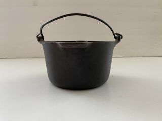 Rare Small Vintage Wagner Ware Sidney 0 Pot 4 " X 2 - 1/4 " Cast Iron