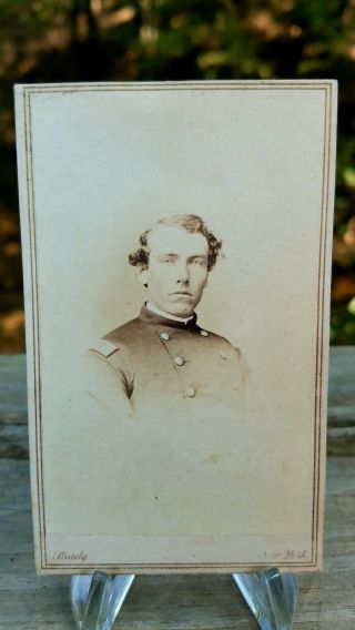 Rare 1860s Union Civil War Officer Cdv Albumen Photo Brady