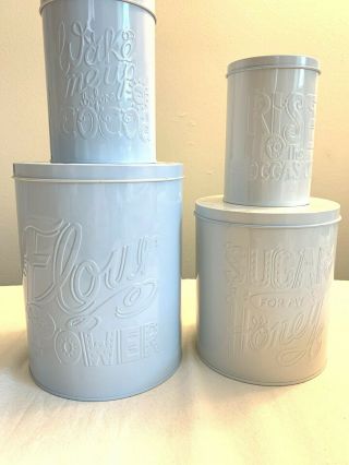 Mason Cash - Bake My Day - Canister Set - 4 Canisters - Rare (bake My Day Set)
