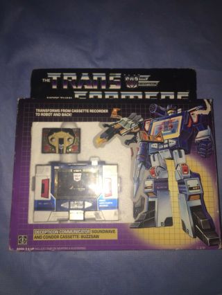 Complete 1984 Transformers G1 Soundwave With All Paperwork And Accessories