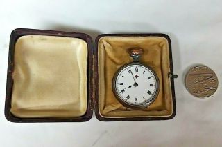 Rare Antique Vintage Ww1 World War 1 Nurses Red Cross Pocket Fob Watch