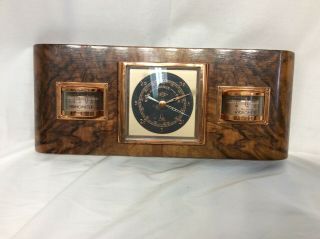 Rare Lufft German Art Deco Barometer/thermometer/hygrometer Wall Weather Station
