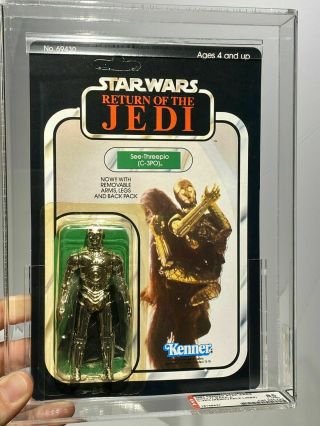 Afa 85 Star Wars Kenner 1983 Rotj 77 - Back - A C - 3po Removable Limbs Unpunched Y - Nm