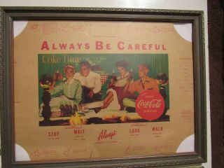 Vintage Rare 1939 Coca Cola Soda Fountain Paper Dinner Place Mats Book Cover