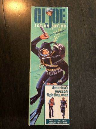 1964 G.  I.  Joe Action Sailor With Box,  Papers,  And Clothes