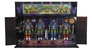 2020 Sdcc Neca Tmnt Musical Mutagen Tour 4 Pack 1990 Movie Confirmed Size Xl